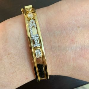 Elise Paige Personalized Charm slider Bangle